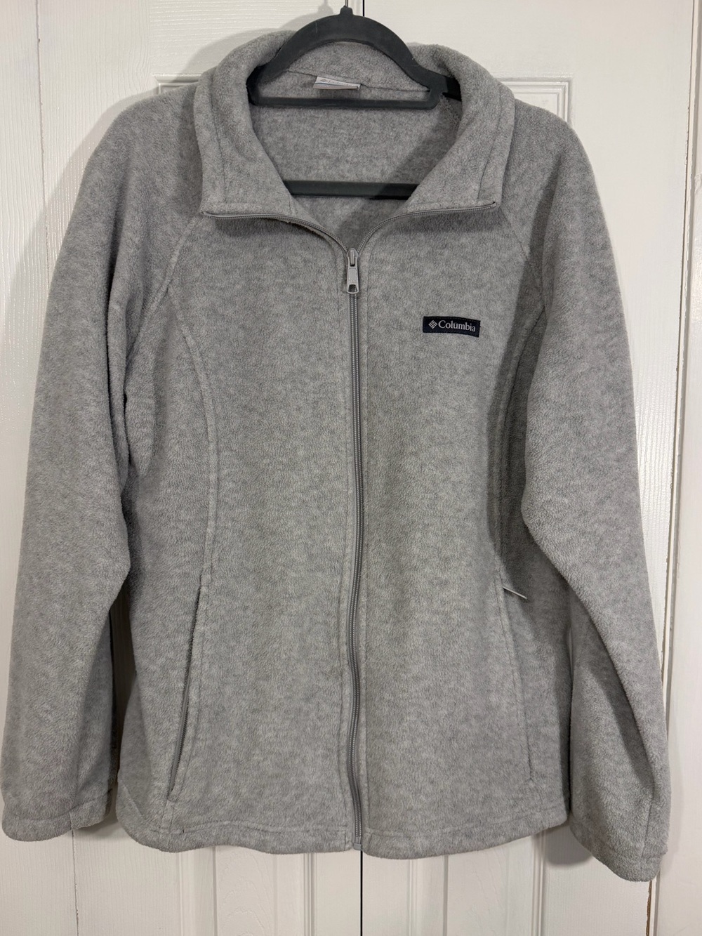 Columbia Full Zip Fleece Jacket 1X Gray